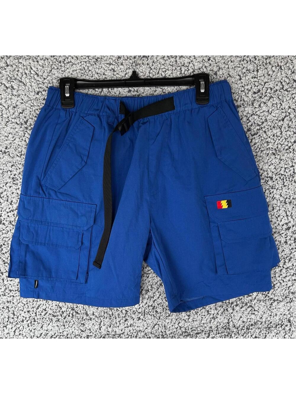 The Hundreds Jigsaw Hybrid Skater Shorts Blue Size Medium NWT